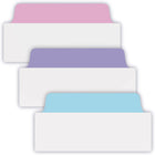 Avery -  74777 UltraTabs Onglets de Classement, Couleurs pastel, 24 onglets-UltraRepositionnables – Onglets qui collent solidement et s’enlèvent facilement