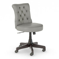 Bush Business Furniture Chaise De Bureau Tuftée Arden Lane Mid Back, Gris Clair (CH2301LGL-03)-Trouvez la chaise idéale pour votre espace de travail avec 12 options de couleurs en cuir reconstitué ou en tissu