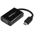 StarTech® – Adaptateur vidéo USB-C à VGA avec USB Power Delivery, 2048 x 1280 (CDP2VGAUCP)-Chargez votre ordinateur portatif et diffusez de la vidéo VGA en utilisant le même port USB-C, grâce à l'USB Power Delivery
