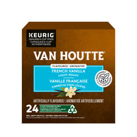 Café Van Houtte, Vanille française − Torréfaction légère – Dosettes de café K–Cup – Paquet de 24-Goût : ce mélange est un café doux de torréfaction légère avec des notes subtiles de miel