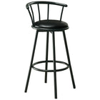 Monarch Specialties - 2398 Tabouret De Bar - Pivotant/Metal Noir - Paquet de 2-Tabouret De Bar