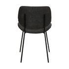 Armen Living - Quest Chaise d’accent de Salle à Manger - Charbon-Assemblage requis