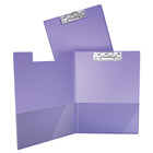 Davis Group Planchette a pince indispensable a levier Lettre, paquet de 10 – Violet-Elle présente des pochettes transparente à l'interieur de la couverture avant et arrière ce qui permet de protéger les documents