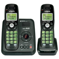 VTech - Système téléphonique CS6124-21 DECT 6.0 sans fil, avec répondeur-Technologie numérique DECT 6.0