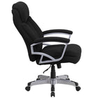 Flash Furniture - Fauteuil direction pivotant HERCULES Big and Tall, capacité de 500 lb, tissu noir (GO18501FAB)-Rembourrage en tissu noir