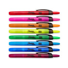 Sharpie – Surligneurs à pointe rétractable, pointe biseautée, couleurs variées, paquet de 8-Pointe biseautée Micro pour des lignes larges ou étroites