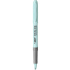 BIC − Surligneurs Brite Liner Grip, paquet de 6-Comprend une prise en caoutchouc texturé pour plus de confort et de contrôle et une pointe biseautée pour un surlignage large ou une fine doublure