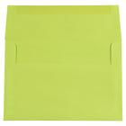 JAM Paper Enveloppes à fermeture gommée Brite Hue, format livret, 5 1/2 x 8 1/8 po, vert lime éclatant, paq./100-Taille : A8 (5 1/2 x 8 1/8 po)