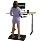 Uncaged Ergonomics – Tapis anti-fatigue pour bureau assis/debout ASM-B Active Standing, noir-Dimensions : 32 x 19,75 x 3,5 po