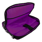 Classic Clamshell Sacoche pour Ordinateur Portable 13,3 po, Noir et Violette-La sangle du chariot permet un transport mains libres avec les bagages