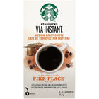 Starbucks VIA Instant Pike Place - Paquet de 8-Café Instantané à Micromouture