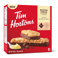 Barres granola crème Boston de Tim Hortons - Boîte de 5-Crème Boston