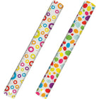 Merangue - Règle transparente avec motif, 12 po/30 cm, 12/paquet-À motif