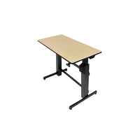ErgotronMD – Bureau assis/debout à surface 24-271-928 WorkFit-D, Bouleau-Taille : Taille de surface : 47 3/5 x 23 1/2 po
