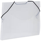 JAM Paper  - Étui pour fiches et CD avec fermeture à élastique, 5 1/2 x 7 1/2 x 3/8 po, transparent, paquet de 4-Fini : Rainuré