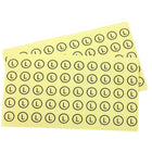 Wamaco - Autocollant À Pois De La Taille De Wamaco, rond, L, Clair, paquet de 3000-Étiquette Taille Du Vêtement