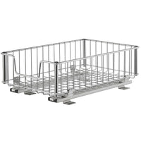 Tiroir grillagé avec glissières TRINITY – Chrome (TBFC-2205)-Couleur chrome