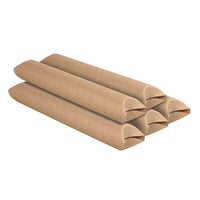 Tubes d’expédition gaufré SPC, épaisseur de 0,060, 2 x 30 po, kraft, paquet de 25-Kraft naturel
