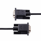 StarTech - RS232 Câble Série Null Modem de 3m - Noir-Connecteur en PVC moulé avec décharge de traction et gaine de câble en PVC pour éviter les dommages dus aux courbures