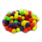 Charles Leonard – Balles velues pompons Creative Arts, couleurs chaudes, 1/2 po, 1500/paquet (CHL69116)-Balles velues pompons parfaites pour des poupées et des décorations