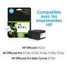 HP - 936 cartouche d’encre - rendement standard - noir, cyan, magenta et jaune - paquet de 4-Rendement par cartouche : environ 1 450 pages en noir, 800 pages par couleur