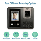 Acroprint Biolook Punch Clock avec reconnaissance faciale et perforation d'empreintes digitales-Montage mural facile