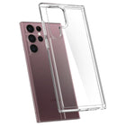 Spigen - Crystal Flex pour Samsung Galaxy S22 Ultra 5G_6.8 po -Cristal Clair-5,93 po x 0,40 po x 2,93 po