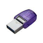 Kingston - DataTraveler microDuo 3C USB Type-C et Type-A Clé USB - 128 Go-Les connecteurs doubles acceptent les ports USB Type-C et Type-A