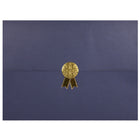 St. James - Porte-certificats/porte-documents - Sceau d'or avec ruban d'or - bleu marine - paquet de 5-Ajoutez une touche d'élégance, de cérémonie et de sincérité à l'attribution de reconnaissance