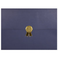 St. James - Porte-certificats/porte-documents - Sceau d'or avec ruban d'or - bleu marine - paquet de 5-Ajoutez une touche d'élégance, de cérémonie et de sincérité à l'attribution de reconnaissance