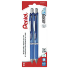 Pentel - Stylos EnerGel à gel liquide – 0,5 mm – bleu – paquet de 2-Conçue pour intégrer les meilleures qualités de l’encre liquide et de l’encre gel