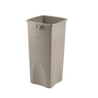 Déchets Rubbermaid Untouchable, Beige, 87 1/10L, 16,5" L x 15,5" W x 30,9" H-16,5" L x 15,5" W x 30,9" H