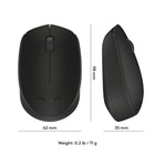Logitech - Souris sans fil M170 2,4 GHz avec mini-récepteur USB - Noir-Autonomie de la pile : 1 an