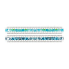 Westcott 'Coups de Pinceau" Non-Briser la Règle, 30cm, Assortis-Motif de coup de pinceau mis en évidence à travers le centre de la règle