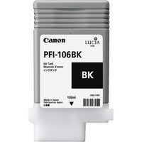 Canon – Réservoir d'encre noire PFI-106 (130 ml) pour IPF6300 / 6300S /6400 / 6400S / 6400SE / 6450-Noir