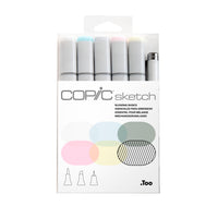 Copic - Sketch marqueurs à encre multiliner à double pointe - bases du mélange - lot de 5-cohérence et qualité des couleurs