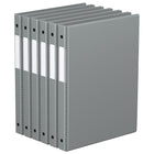 Davis Group Super économie, Reliure à anneaux ronds 5/8 po, paquet de 6 – Gris-3 Reliure À Anneaux