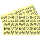 Wamaco - Autocollant À Pois De La Taille De Wamaco, rond, XS, Clair, paquet de 3000-Étiquette Taille Du Vêtement