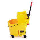RubbermaidMD ® Sceau avec essoreuse pour vadrouille WaveBrake-Essoreuse à pression latérale de 35 pte de haute efficacité