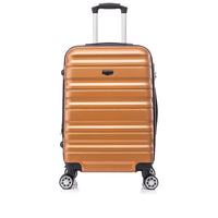TOSCANO MAGNIFICA Grand bagage rigide de 30 po - Bronze doré-Conçu en Italy