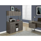 Monarch Specialties - 7067 Credence 48 po L - Taupe Foncé-2 armoires de rangement inférieures spacieuses avec une étagère réglable dans chaque armoire
