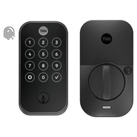 Yale - 420 Assure Lock 2 Touch avec Bluetooth - À clé - Suède noir-Déverrouillez avec votre empreinte digitale avec une précision de 99 pourcent et un temps de reconnaissance inférieur à 0,5 seconde