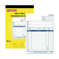 Staples Bons de commande, SDC52B, duplicatas, autocopiants, bilingues, agr-5 9/16 po x 8 7/16 po