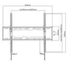 Speedex – Support mural pour écrans plats de 55 à 90 po, noir LP56-68T -Dimensions (po) : 87,4 x 63 x 2