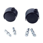 Get it Movin' - roulettes de tapis de chaise de remplacement - paquet de 2-50mm diamètre Roulettes à tapis, Tiges de 7/16 po de diamètre x 7/8 po de longueur and Tiges de 3/8 po de diamètre x 7/8 po de longueur, 5/Pack