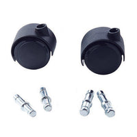 Get it Movin' - roulettes de tapis de chaise de remplacement - paquet de 2-50mm diamètre Roulettes à tapis, Tiges de 7/16 po de diamètre x 7/8 po de longueur and Tiges de 3/8 po de diamètre x 7/8 po de longueur, 5/Pack