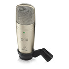 Behringer - Microphone de studio USB à condensateur C-1U-Le motif polaire cardioïde minimise le bruit de fond et les réactions acoustiques.