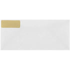 JAM Paper Étiquettes d'adresse postale - 2 5/8 po x 1 po - Feuille dorée mate - Paquet de 120-Étiquettes en feuille d'or mat