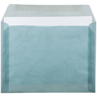 JAM Paper - Enveloppes format livret en papier vélin translucide, 9 x 12 po, bleu océan, 25 par paquet-Ouverture : livret