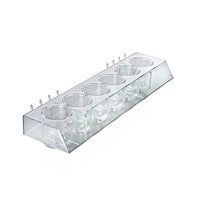 Azar Displays – Plateau de présentation moulé de 6 coupes (225577)-Fabriqué en panneau moulé